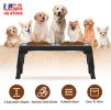 Dog Raised Bowls with 5 Adjustable Heights Stainless Steel Elevated Dog Bowls Foldable Double Bowl Dog Feeder for Small Medium Large Size Dog