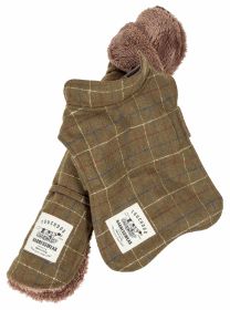 Touchdog 2-In-1 Windowpane Plaided Dog Jacket With Matching Reversible Dog Mat (size: X-Large, Color: Green)