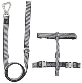 Pet Life 'Escapade' Outdoor Series 2-in-1 Convertible Dog Leash and Harness (size: medium, Color: Grey)