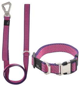 Pet Life 'Escapade' Outdoor Series 2-in-1 Convertible Dog Leash and Collar (size: medium, Color: Pink)