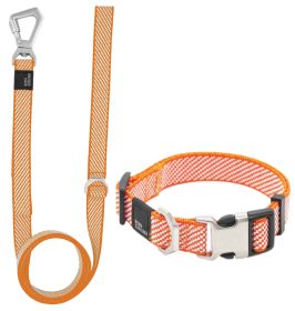 Pet Life 'Escapade' Outdoor Series 2-in-1 Convertible Dog Leash and Collar (size: small, Color: Orange)
