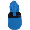 Dog Raincoat with Hood and Leash Hole, Adjustable Belly Strap, Reflective Strips