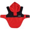 Dog Raincoat with Hood and Leash Hole, Adjustable Belly Strap, Reflective Strips